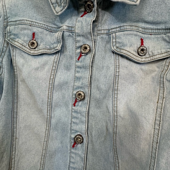 Vintage Marc Ecko Red Retro Women’s S 90s Jean Jacket - Picture 5 of 5